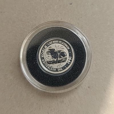 【币将精彩】世界钱币拍卖专场(2023-5-6) - 澳大利亚1991年考拉1/20盎司铂金币