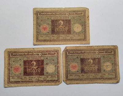 王之爱好～外国纸币 - 1920年，2马克，德国纸币