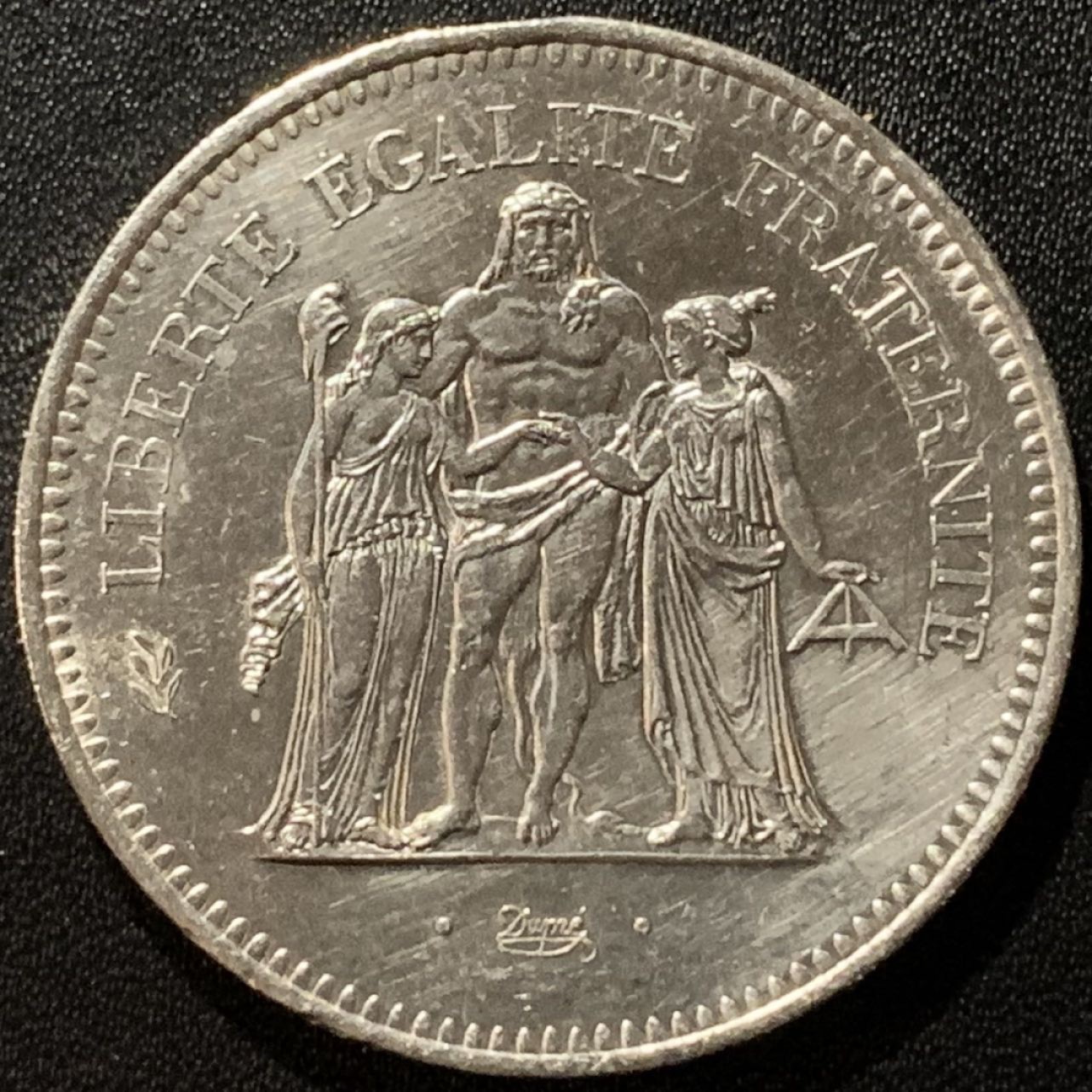 紫瑗钱币——第281期拍卖  法国 1977年 大力神 50法郎 30克 0.9银 