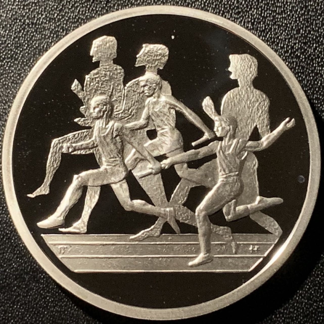 紫瑗钱币——第281期拍卖 希腊 2003年 雅典奥运会 古代与现代短跑 10欧元 34克 0.925银 精制