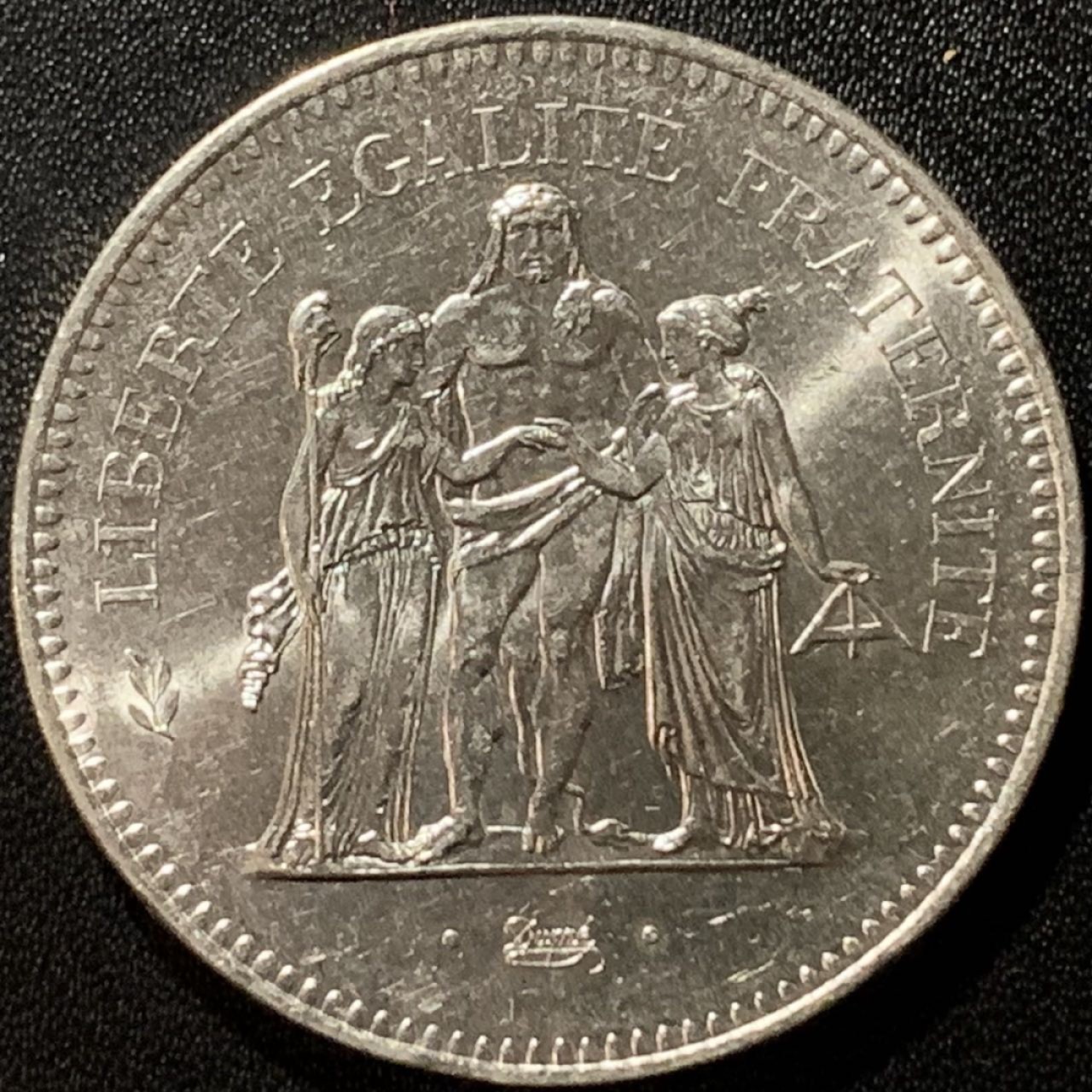 紫瑗钱币——第281期拍卖  法国 1975年 大力神 50法郎 30克 0.9银 