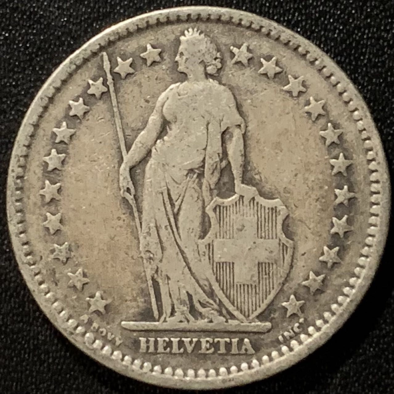 紫瑗钱币——第265期拍卖 瑞士 1914年 赫尔维蒂亚 2法郎 10克 0.835银