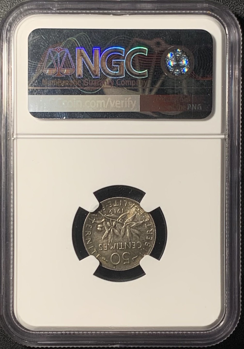 紫瑗钱币——第265期拍卖 法国 1919年 播种女神 50分 银币 NGC MS64