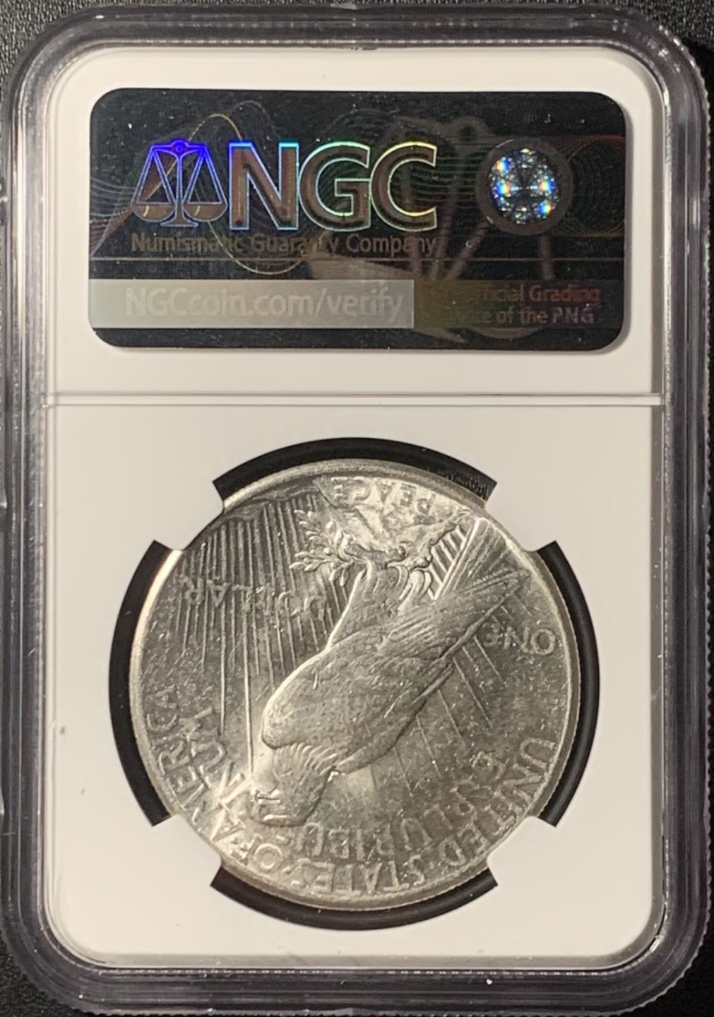 紫瑗钱币——第265期拍卖 美国 1925年 和平鸽 1美元 银币 NGC MS62