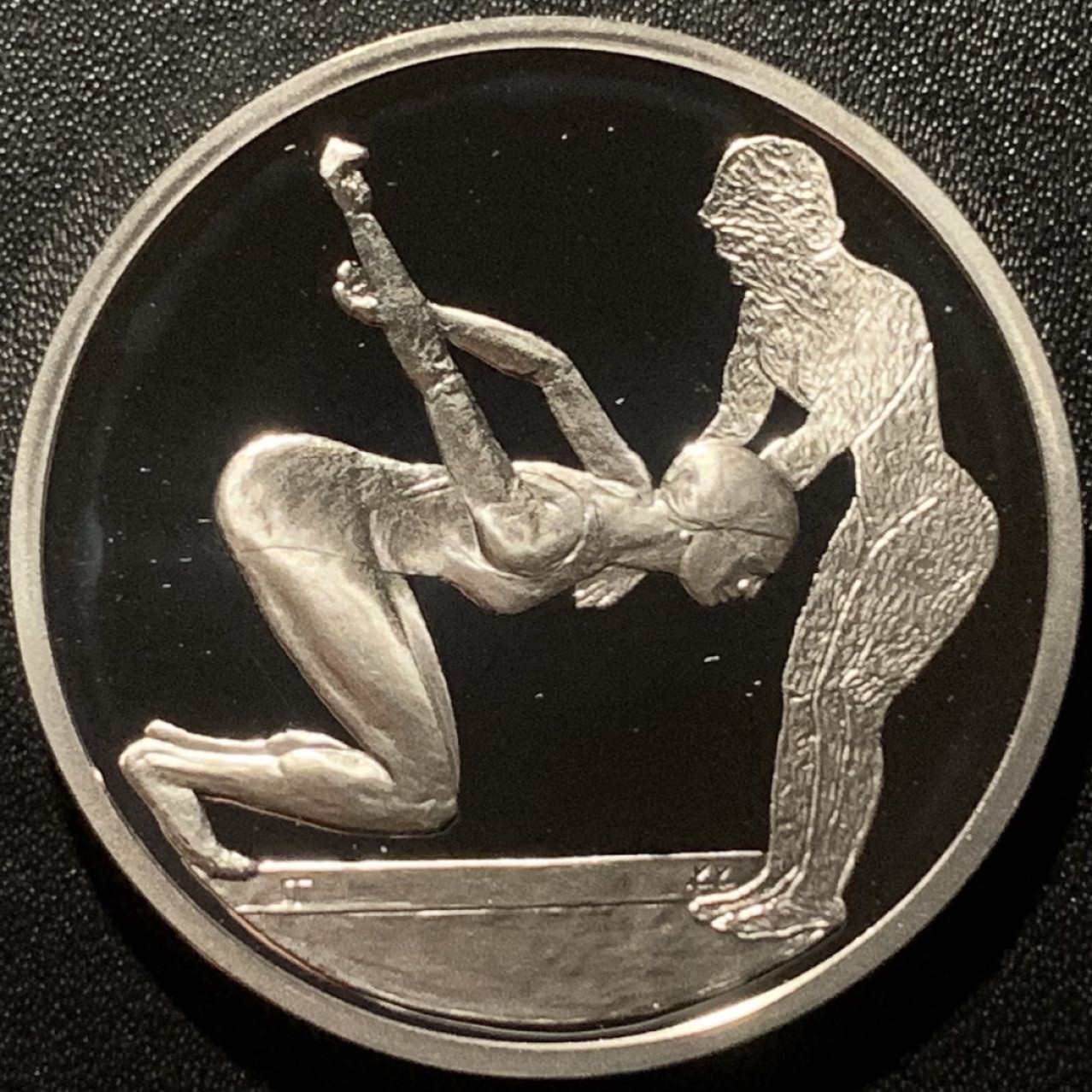 紫瑗钱币——第265期拍卖 希腊 2003年 雅典奥运会 古代与现代跳水 10欧元 34克 0.925银 精制