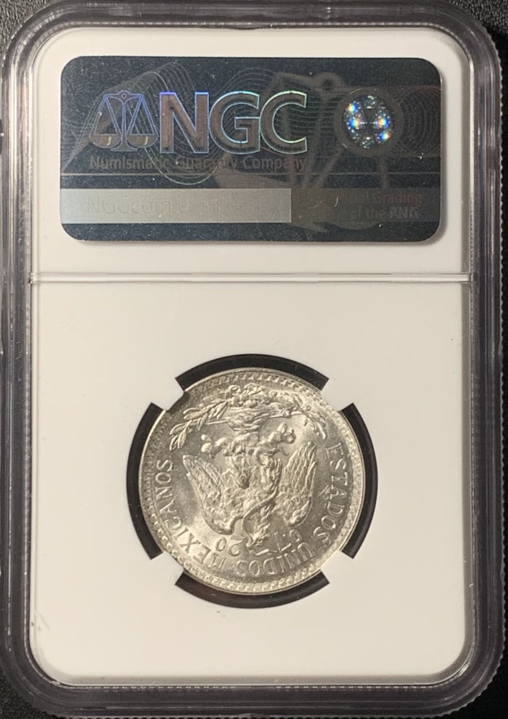 紫瑗钱币——第265期拍卖 墨西哥 1944年 M版 鹰洋 50分 银币 NGC MS64