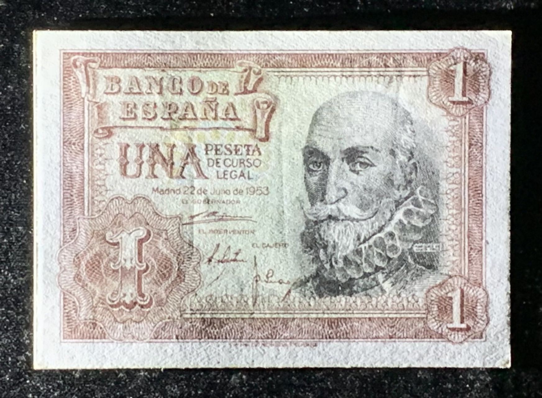 紫瑗钱币——第266期拍卖——纸币场 西班牙 1953年 阿尔瓦罗 1比塞塔 UNC