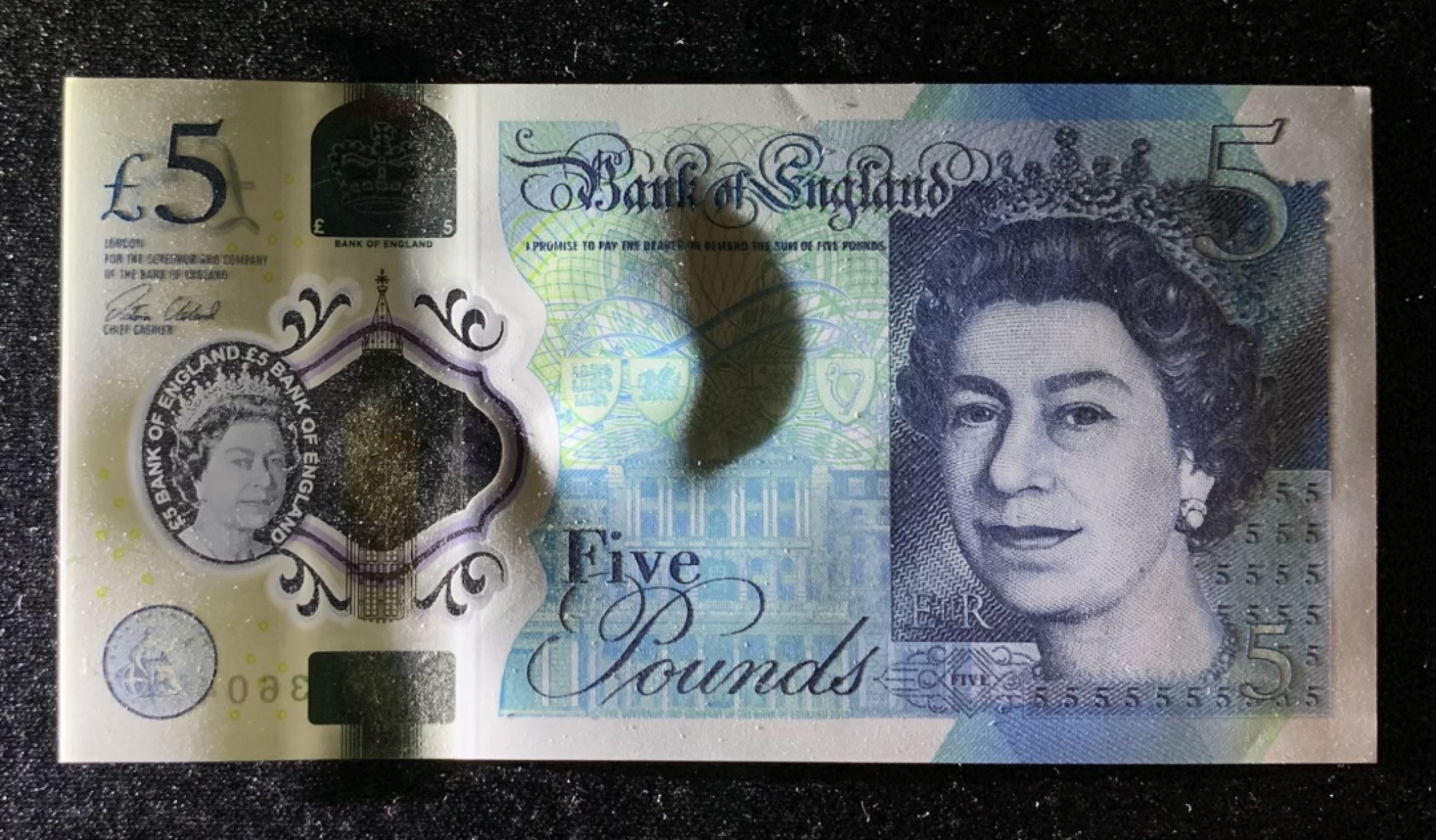 紫瑗钱币——第266期拍卖——纸币场 英国 2015年 伊丽莎白二世 丘吉尔 5英镑 塑料钞 UNC 