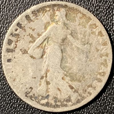 紫瑗钱币——第267期拍卖 - 法国 1910年 播种女神 50分 2.5克 0.835银