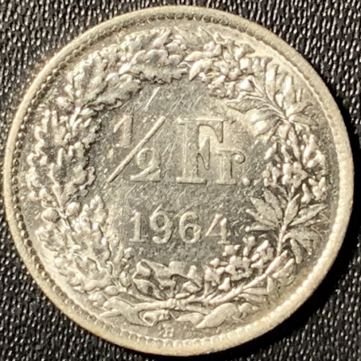 紫瑗钱币——第267期拍卖 瑞士 1964年 赫尔维蒂亚 1/2法郎 2.5克 0.835银 UNC