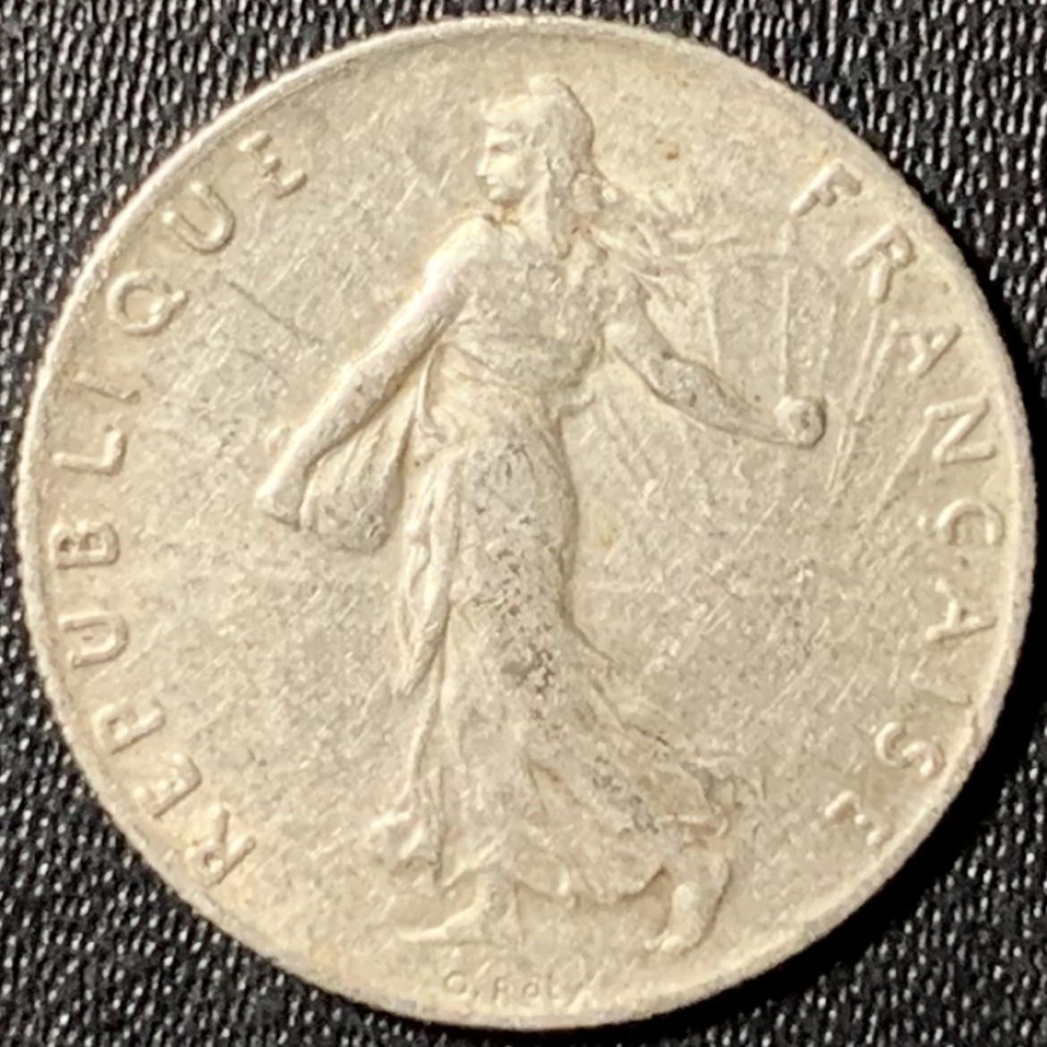 紫瑗钱币——第285期拍卖 法国 1912年 播种女神 50分 2.5克 0.835银