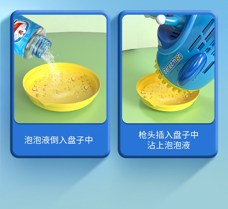 零元拍：正版哆啦A梦超大泡泡机。全新无拆。