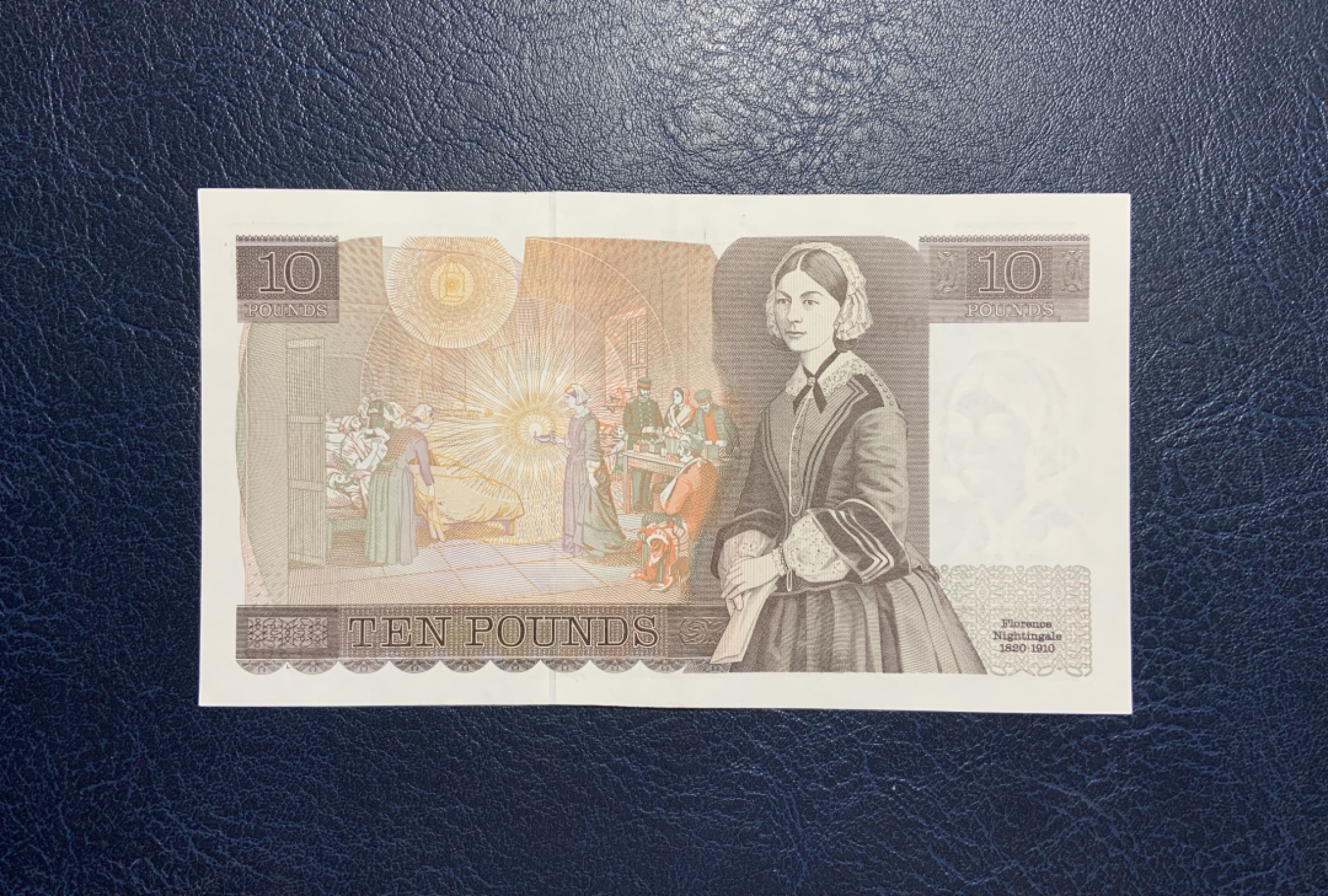 收藏联盟Quantum Auction 第256期拍卖  英国1988-91年10镑 品相AU 近代护理学奠基人 提灯女神 南丁格尔