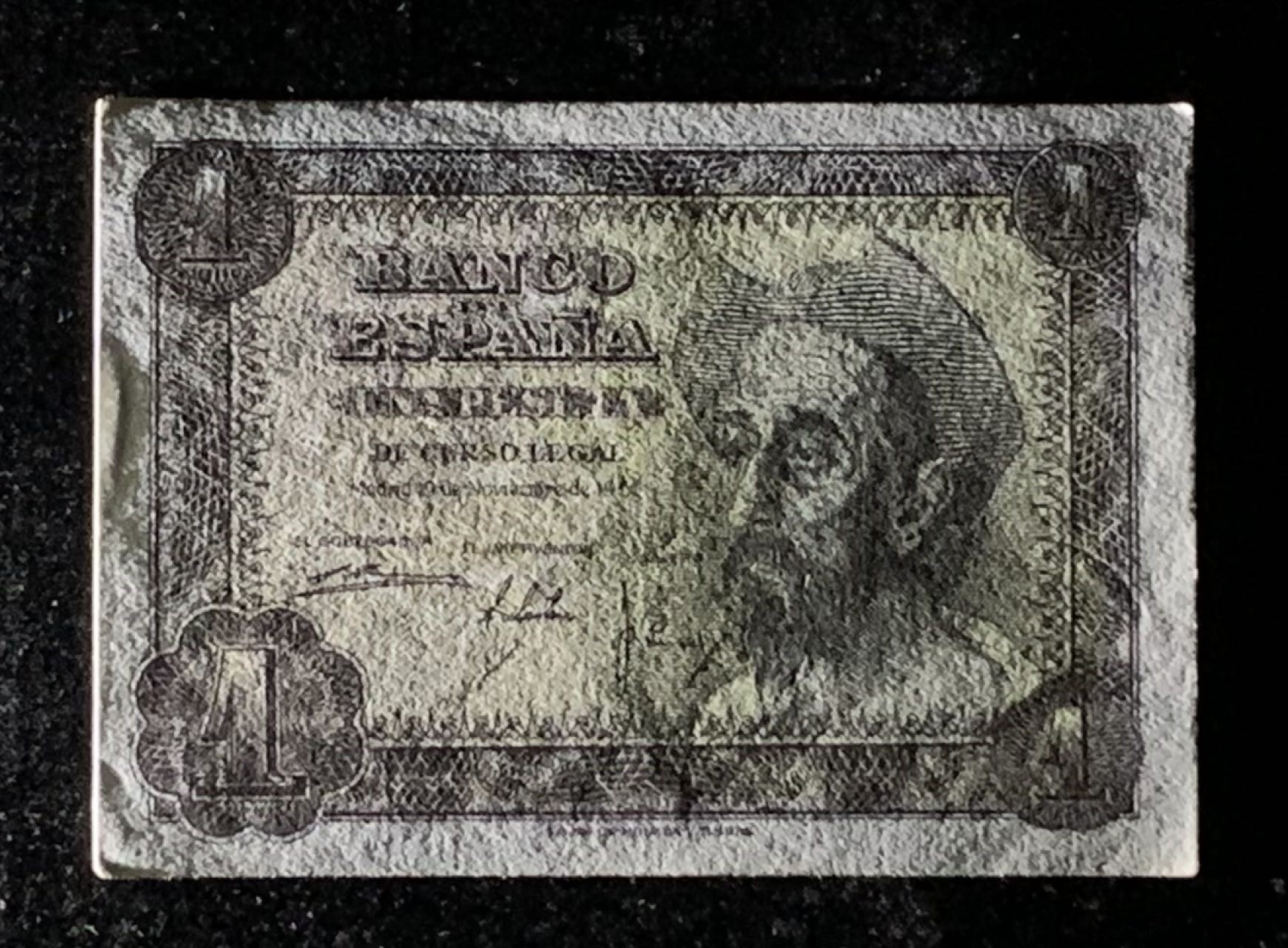 紫瑗钱币——第266期拍卖——纸币场 西班牙 1951年 唐吉坷德 1比塞塔 美评 UNC