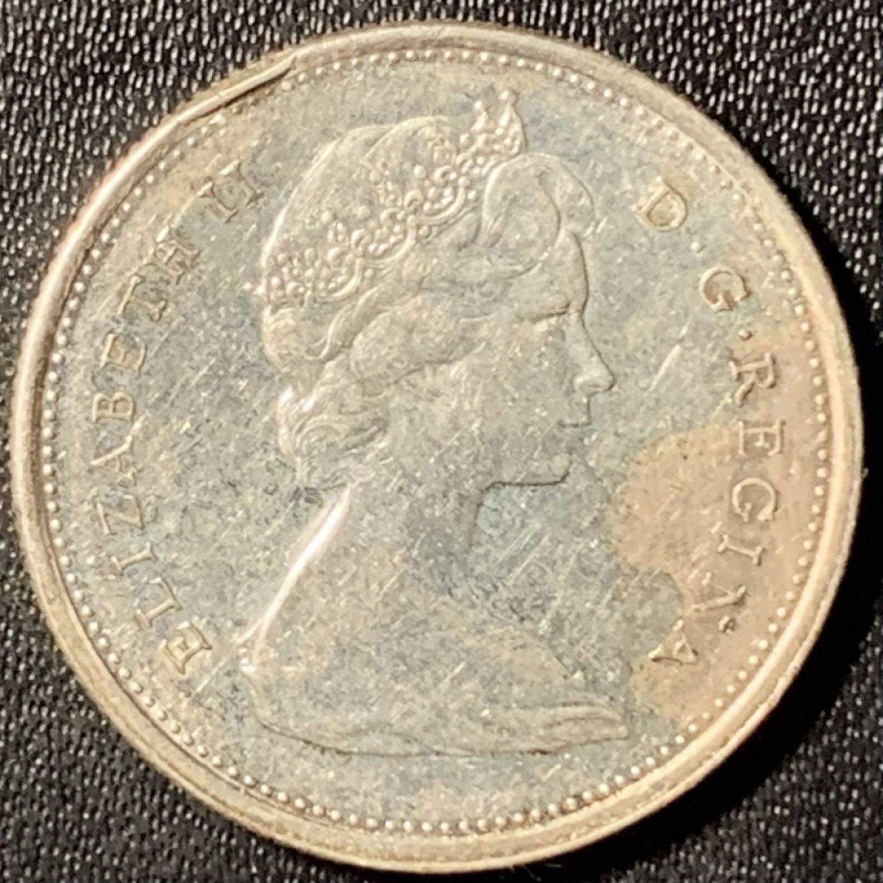 紫瑗钱币——第285期拍卖 加拿大 1967年 伊丽莎白二世 建国百年 豹 25分 5.84克 0.8银