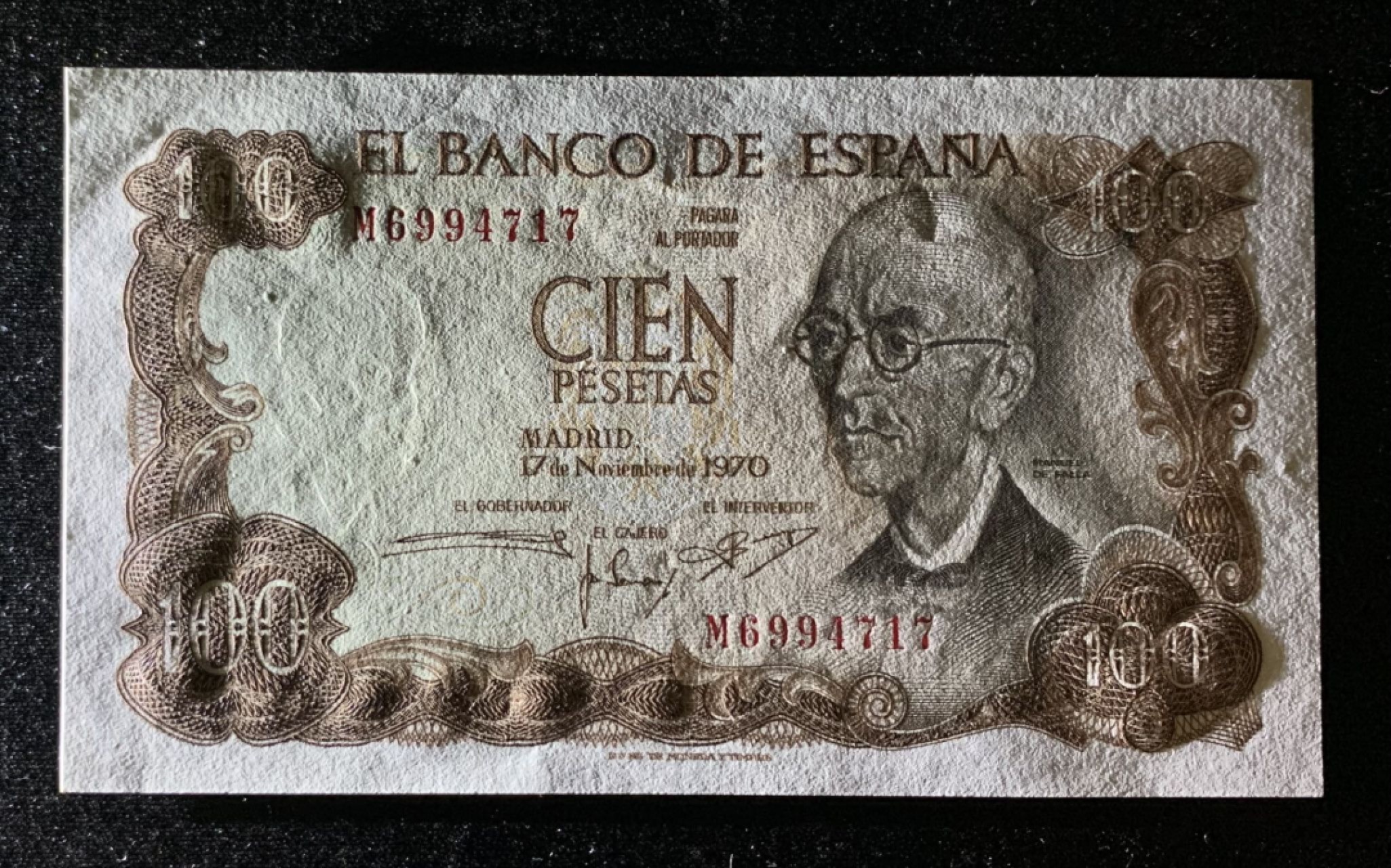 紫瑗钱币——第266期拍卖——纸币场 西班牙 1970（1974）年 100比塞塔 UNC （P-152a）