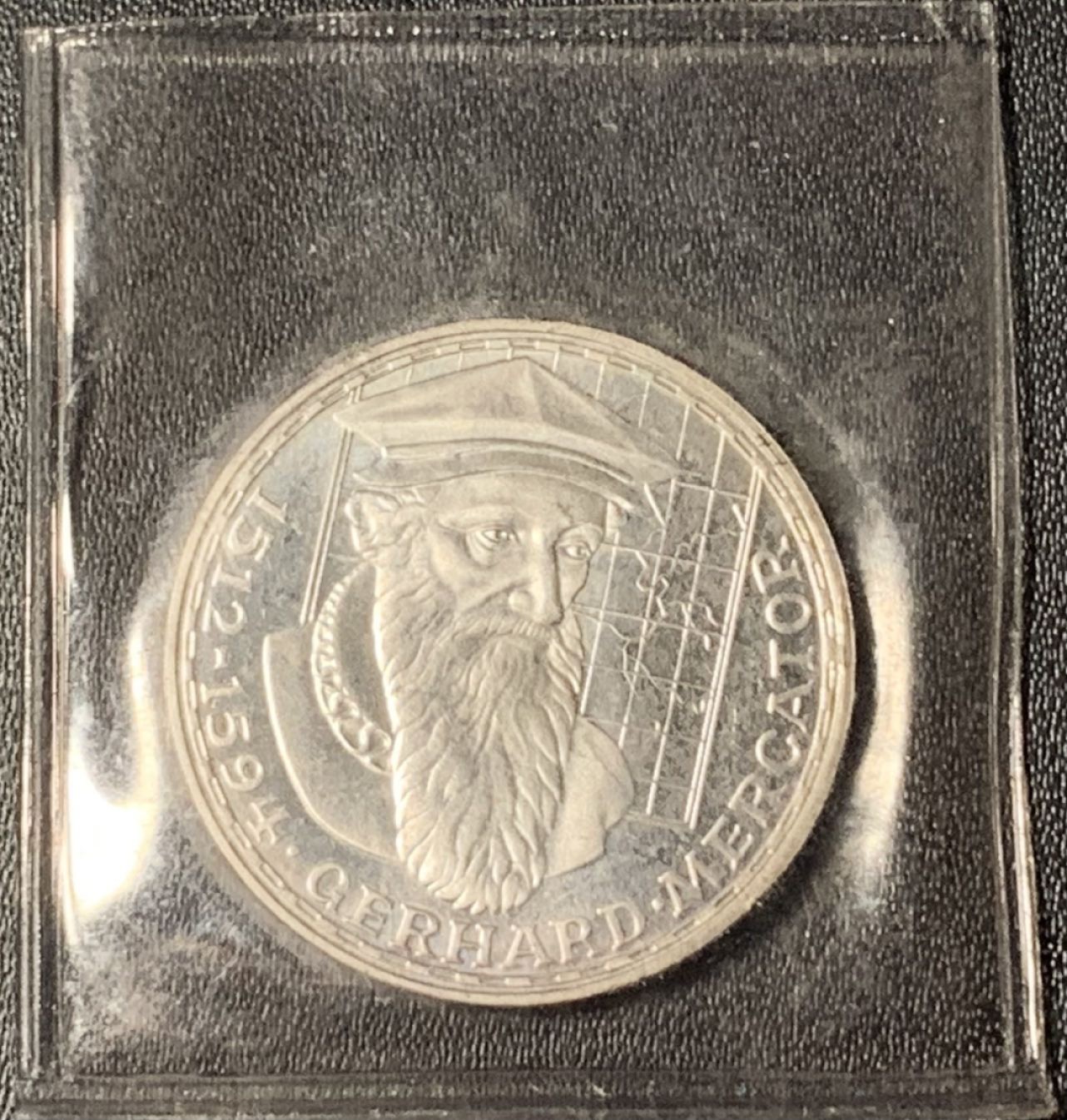 紫瑗钱币——第268期拍卖 联邦德国 1969年 F厂 格哈德逝世375周年 5马克 11.2克 0.625银 精制 原封