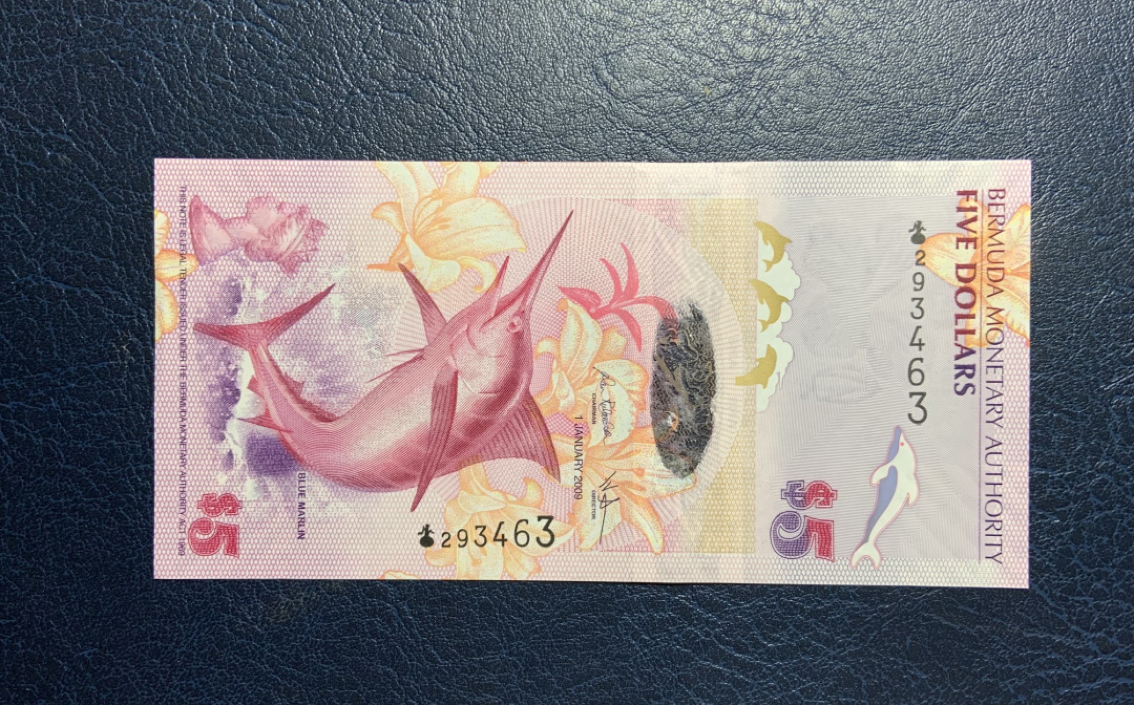 收藏联盟Quantum Auction 第256期拍卖  百慕大群岛2009年5元首发洋葱冠 品相UNC 边角微瑕 (角波浪为原始印刷原因)