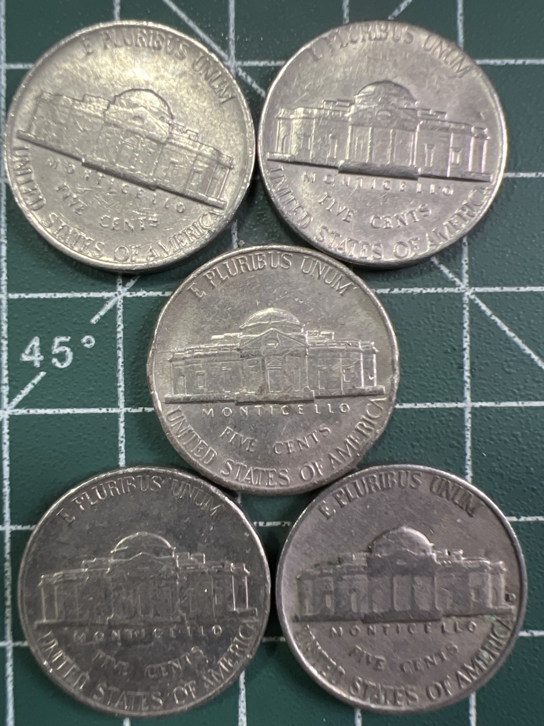 泡泡堂第305期  世界硬币 （无押金，捡漏，全场20包邮，偏远地区除外，接收代拍业务） 五美分5枚