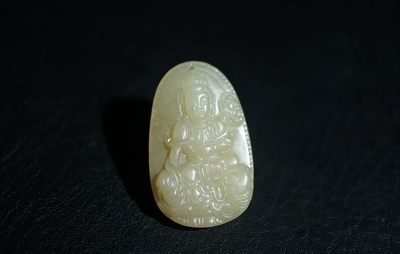 玉石翡翠玛瑙｜拍卖专场 明清工玉观音挂件