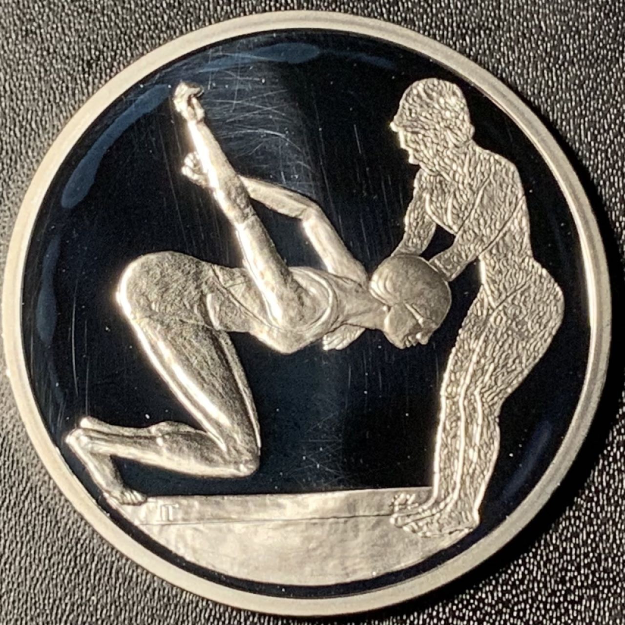 紫瑗钱币——第268期拍卖 希腊 2003年 雅典奥运会 古代与现代跳水 10欧元 34克 0.925银 精制