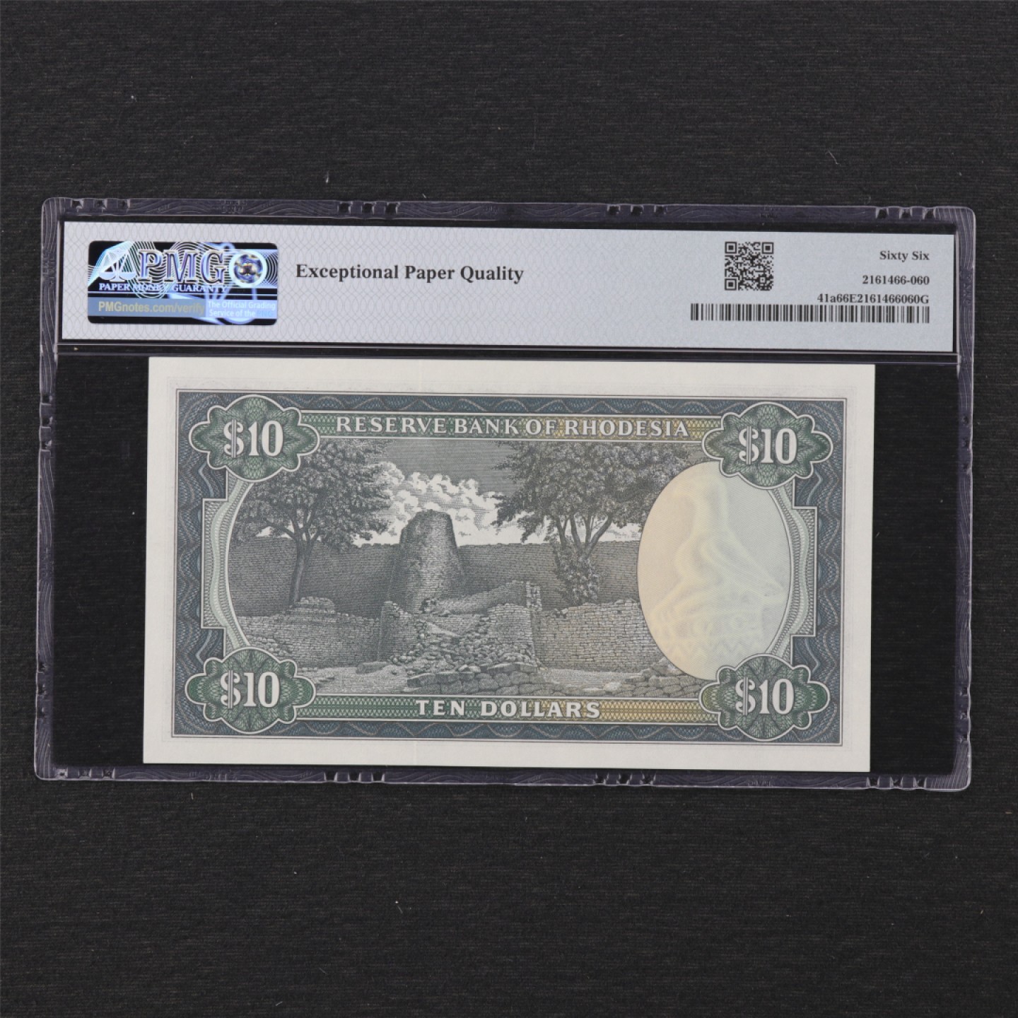 【亘邦集藏】 第159期拍卖 1979年 罗德西亚10元 PMG 66EPQ 494188