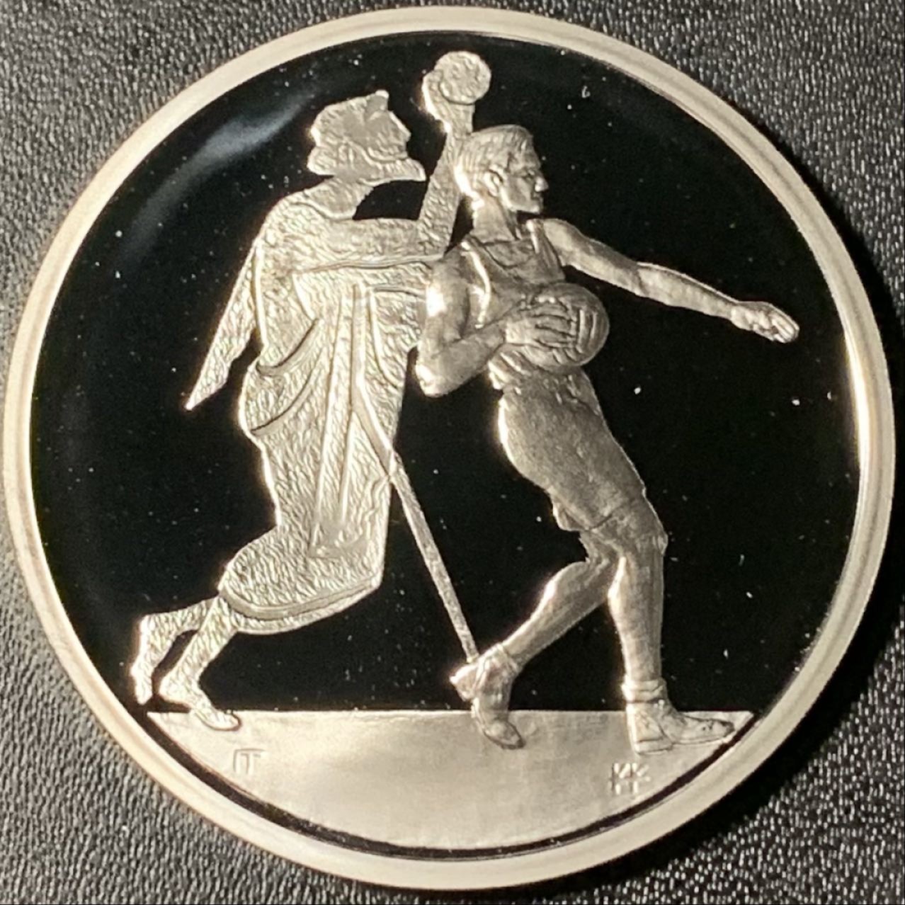 紫瑗钱币——第268期拍卖 希腊 2003年 雅典奥运会 古代与现代篮球 10欧元 34克 0.925银 精制