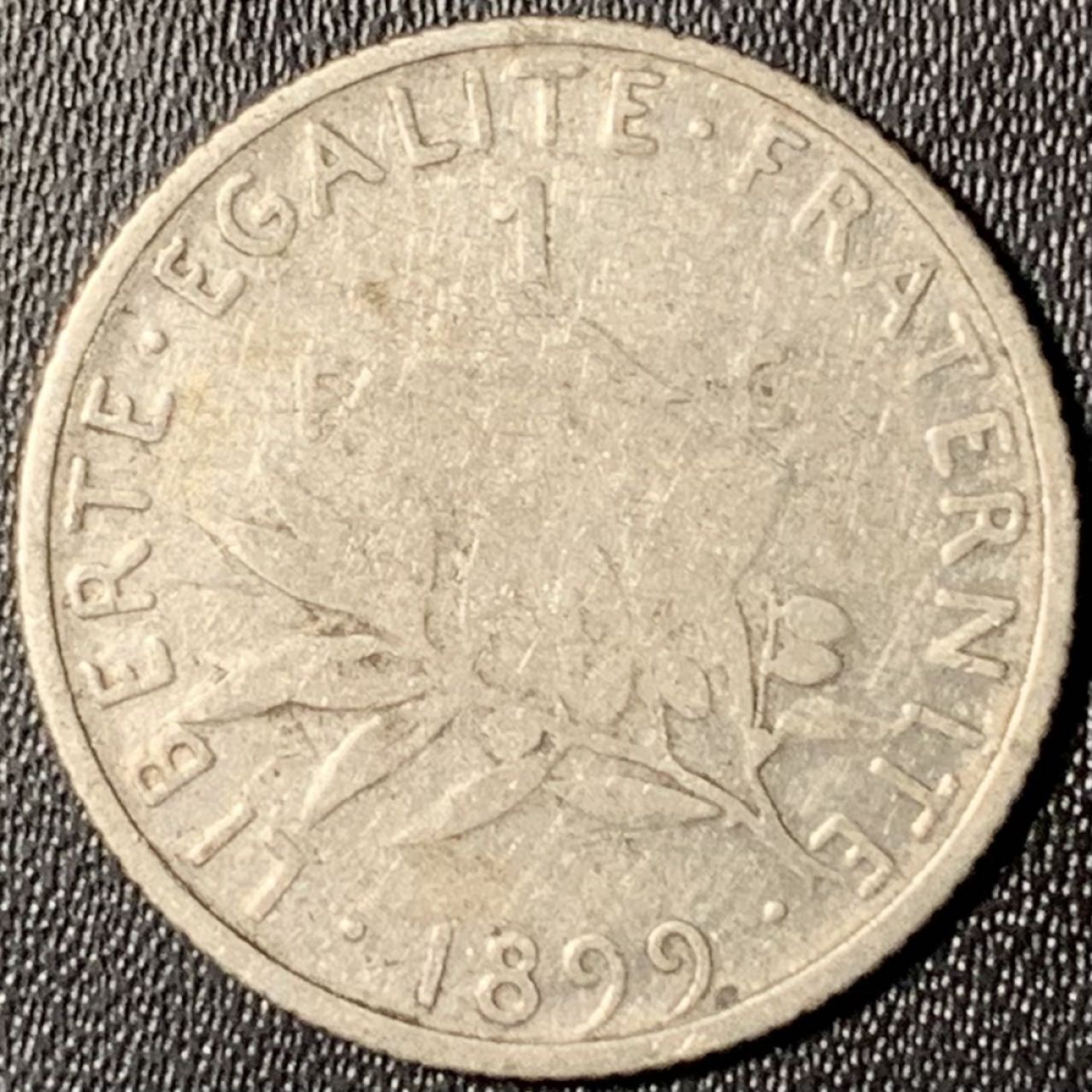 紫瑗钱币——第268期拍卖 法国 1899年 播种女神 1法郎 5克 0.835银