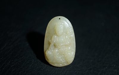 玉石翡翠玛瑙｜拍卖专场 明清工玉观音挂件