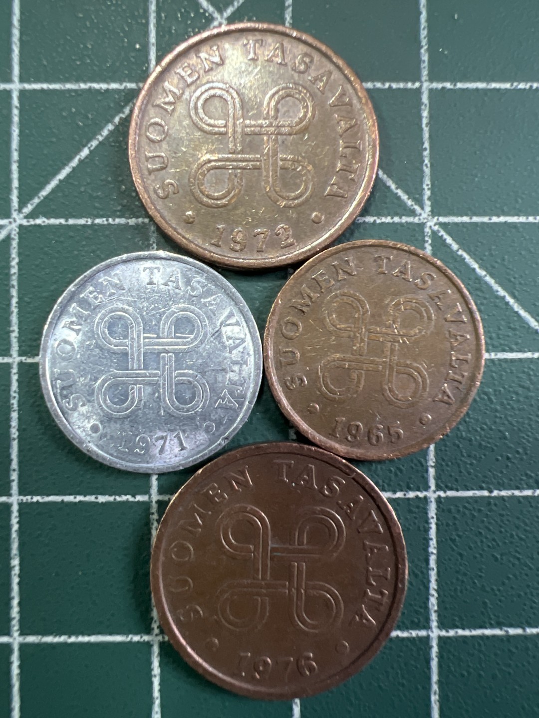 泡泡堂第305期  世界硬币 （无押金，捡漏，全场20包邮，偏远地区除外，接收代拍业务） 芬兰4枚