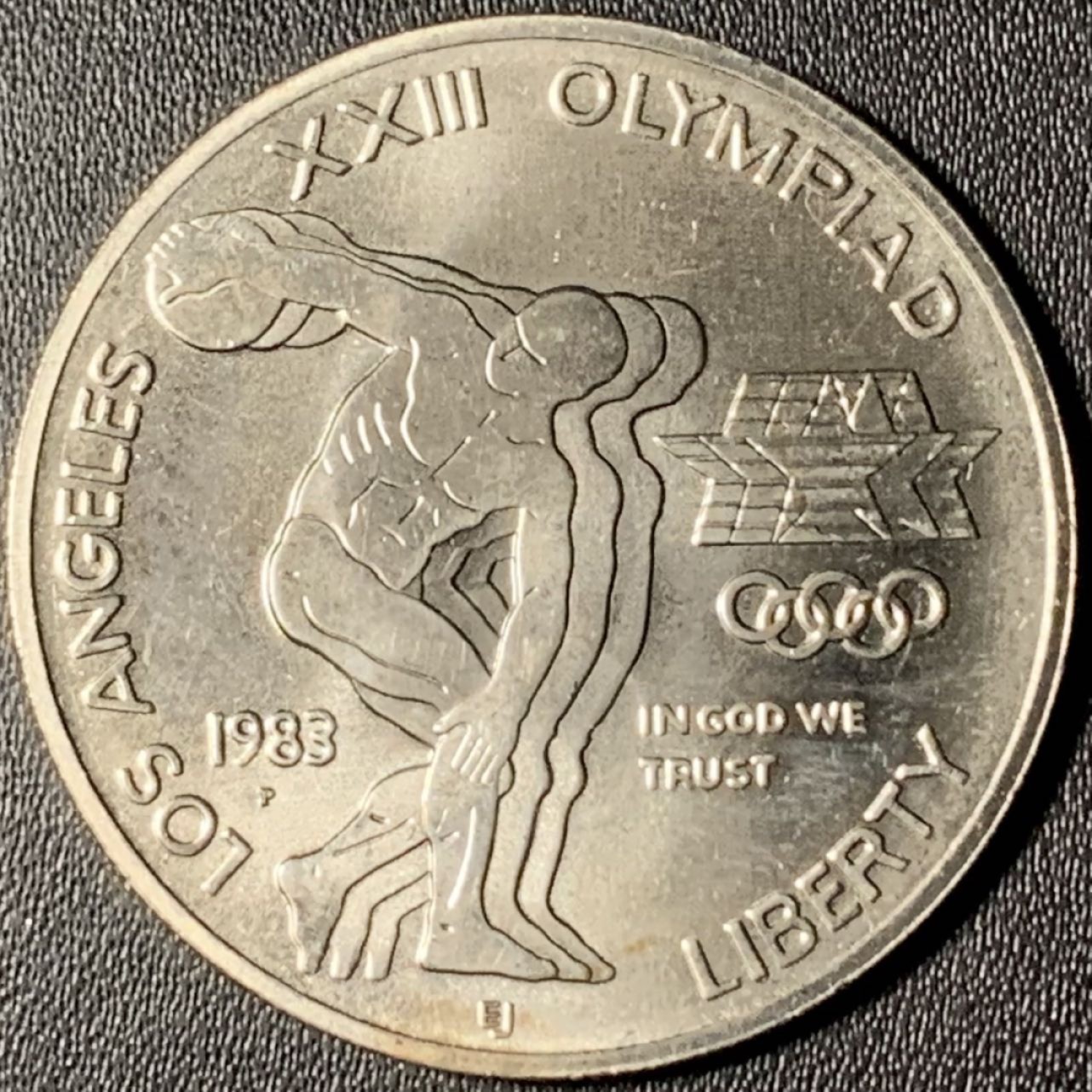 紫瑗钱币——第268期拍卖 美国 1983年 洛杉矶奥运会 铁饼 1元 26.73克 0.9银