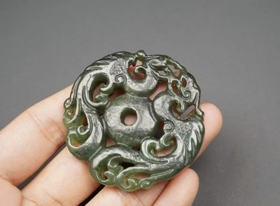 玉石翡翠玛瑙｜拍卖专场  凤凰玉牌挂件