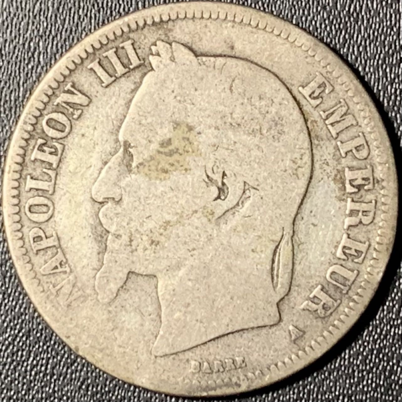 紫瑗钱币——第331期拍卖 法国 1868年 A版 拿破仑三世 2法郎 10克 0.835银