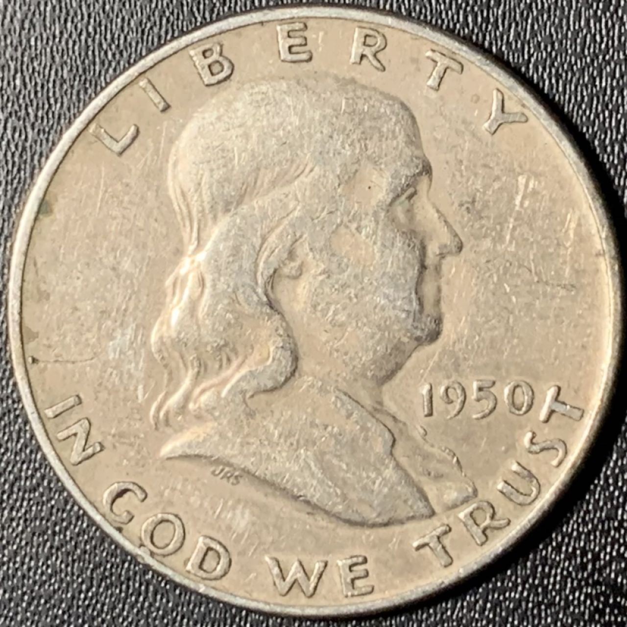 紫瑗钱币——第268期拍卖 美国 1950年 D版 富兰克林 50分 半美元 12.5克 0.9银