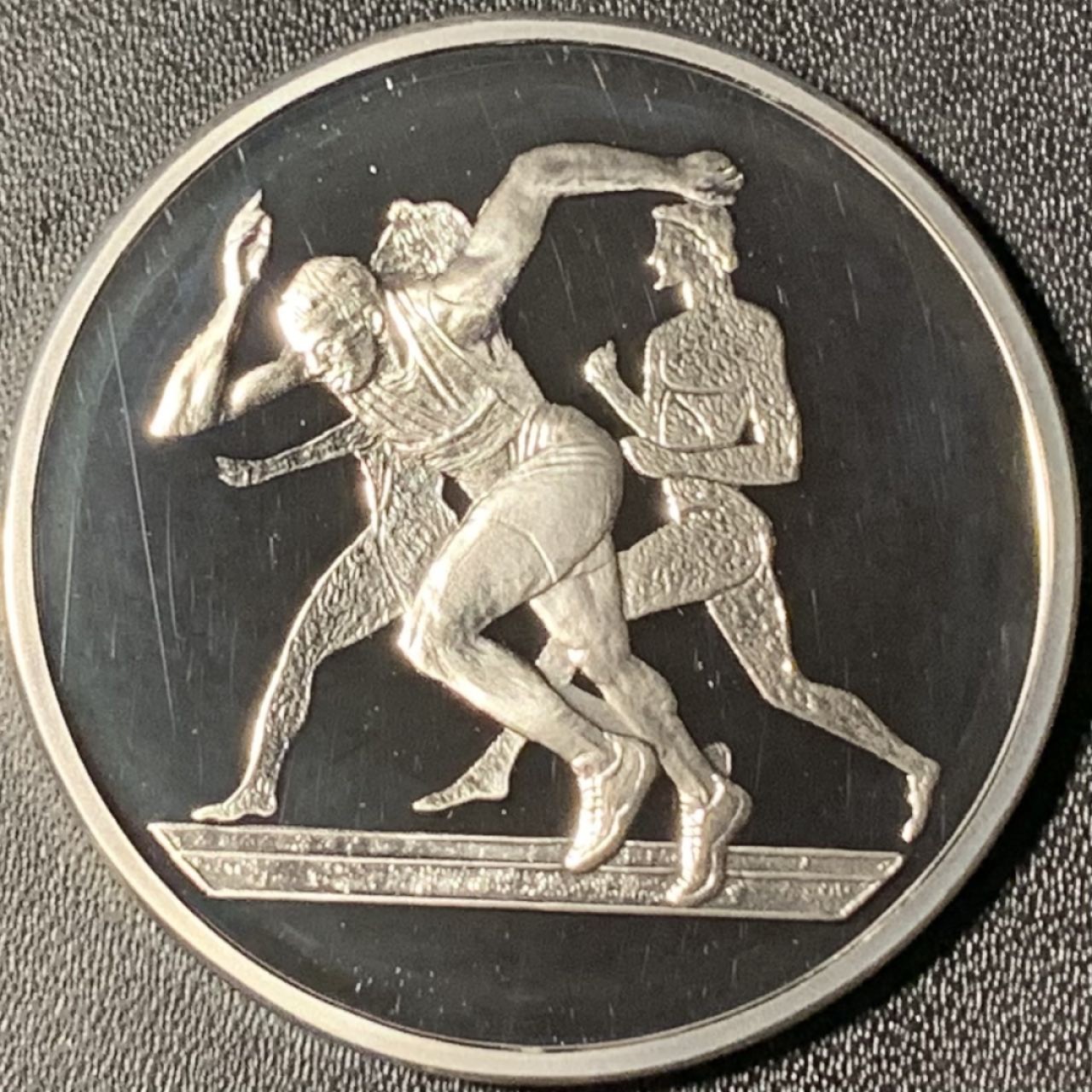 紫瑗钱币——第268期拍卖 希腊 2003年 雅典奥运会 古代与现代跑步 10欧元 34克 0.925银 精制