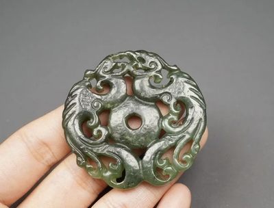 玉石翡翠玛瑙｜拍卖专场  凤凰玉牌挂件