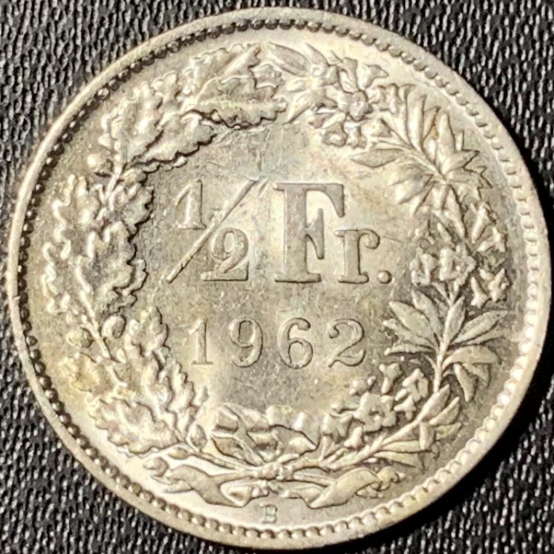 紫瑗钱币——第331期拍卖 瑞士 1962年 赫尔维蒂亚 1/2法郎 2.5克 0.835银 UNC