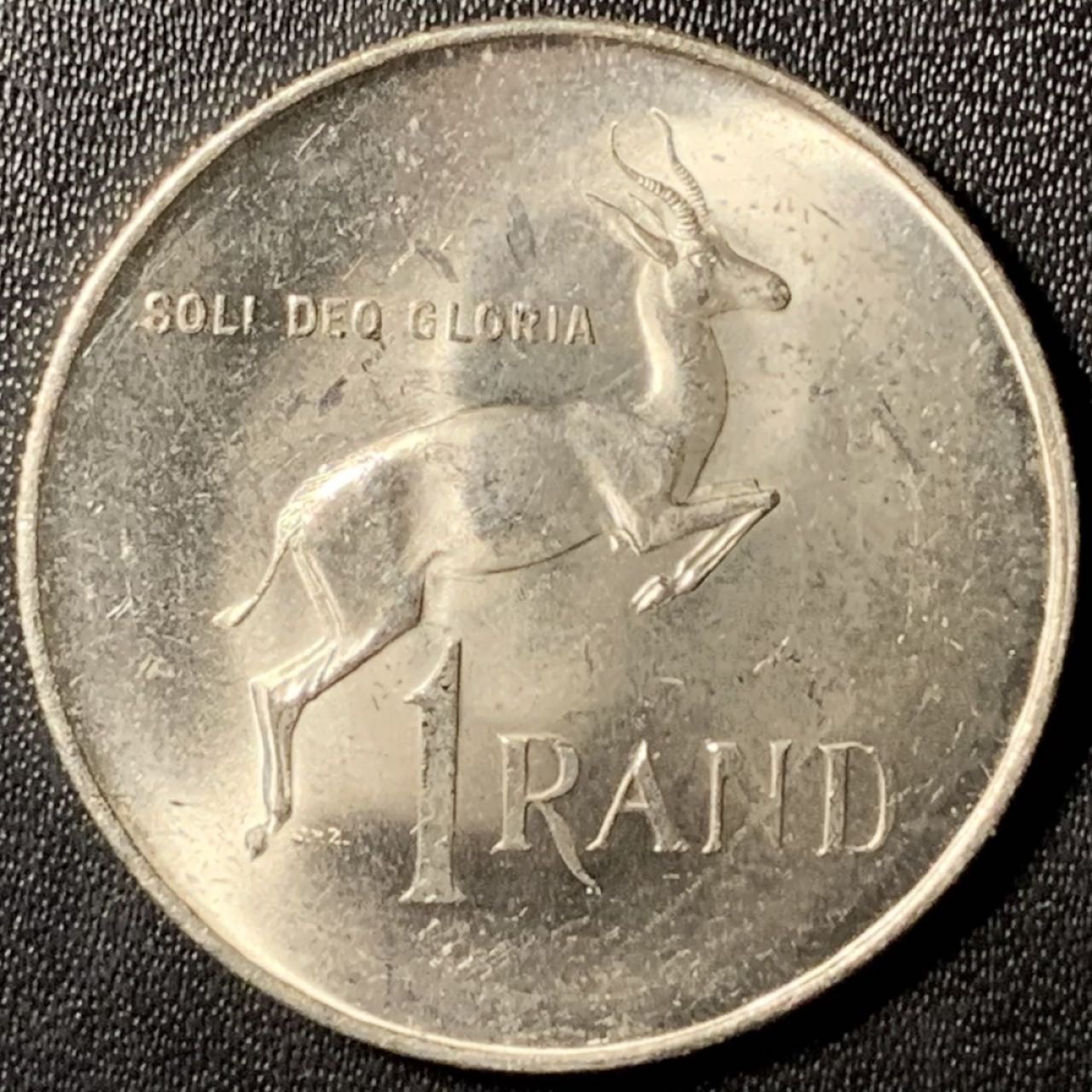 紫瑗钱币——第285期拍卖 南非 1966年 总督吕贝克 1兰特 15克 0.8银 UNC