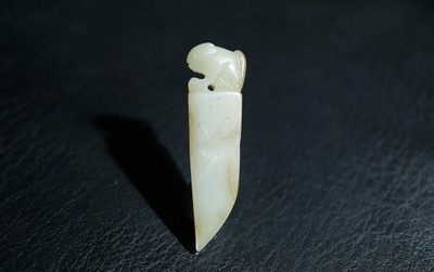 玉石翡翠玛瑙｜拍卖专场 明清工老和田玉玉兽挂件