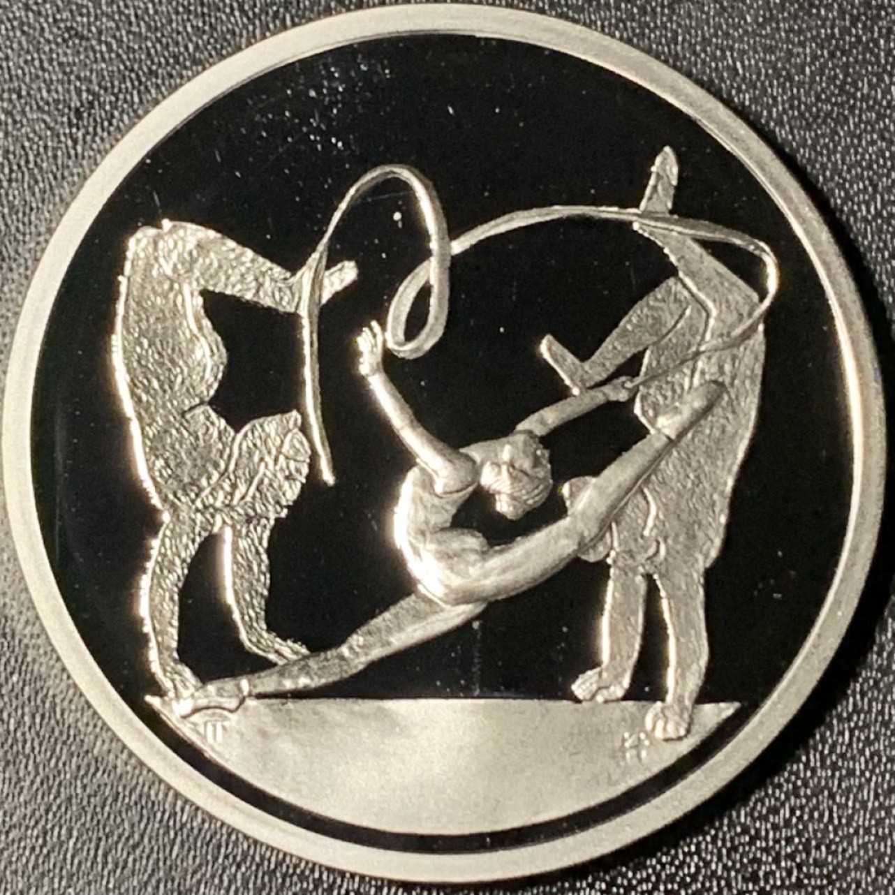 紫瑗钱币——第268期拍卖 希腊 2003年 雅典奥运会 艺术体操 10欧元 34克 0.925银 精制