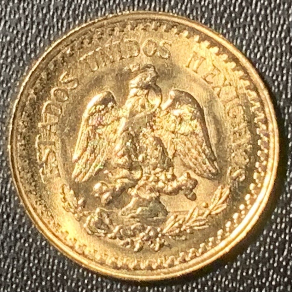 紫瑗钱币——第267期拍卖 墨西哥 1945年 伊达尔戈 2.5比索 2.0833克 0.9金 UNC