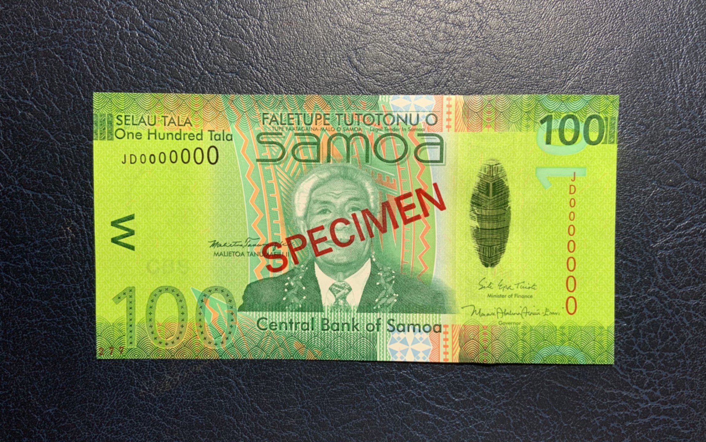收藏联盟Quantum Auction 第256期拍卖  萨摩亚2012年100塔勒样票 品相全新UNC