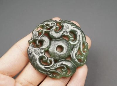玉石翡翠玛瑙｜拍卖专场 -  凤凰玉牌挂件