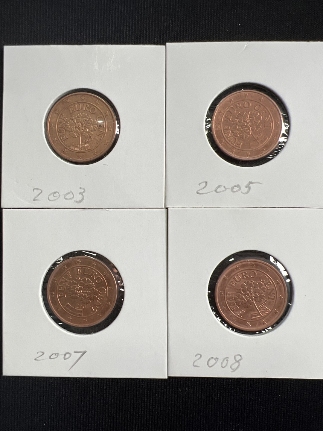 泡泡堂微拍第146幕硬币、纸币捡漏可累计专场👿👿，累计满二十元包邮，接受代拍业务 奥地利五分四枚