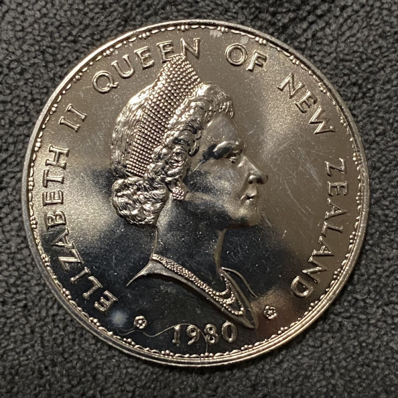 小葵钱铺 散币专场 第10期 新西兰1980年扇尾鸽克朗币