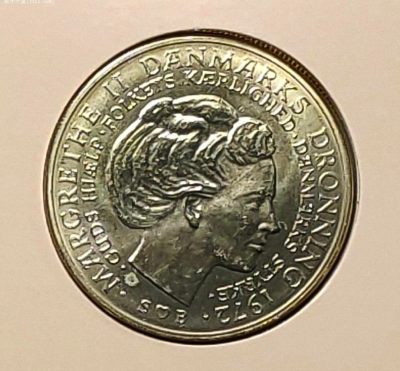 1972年丹麦10克朗纪念银币 玛格丽特二世女王登基币册 - 1972年丹麦10克朗纪念银币 玛格丽特二世女王登基币册