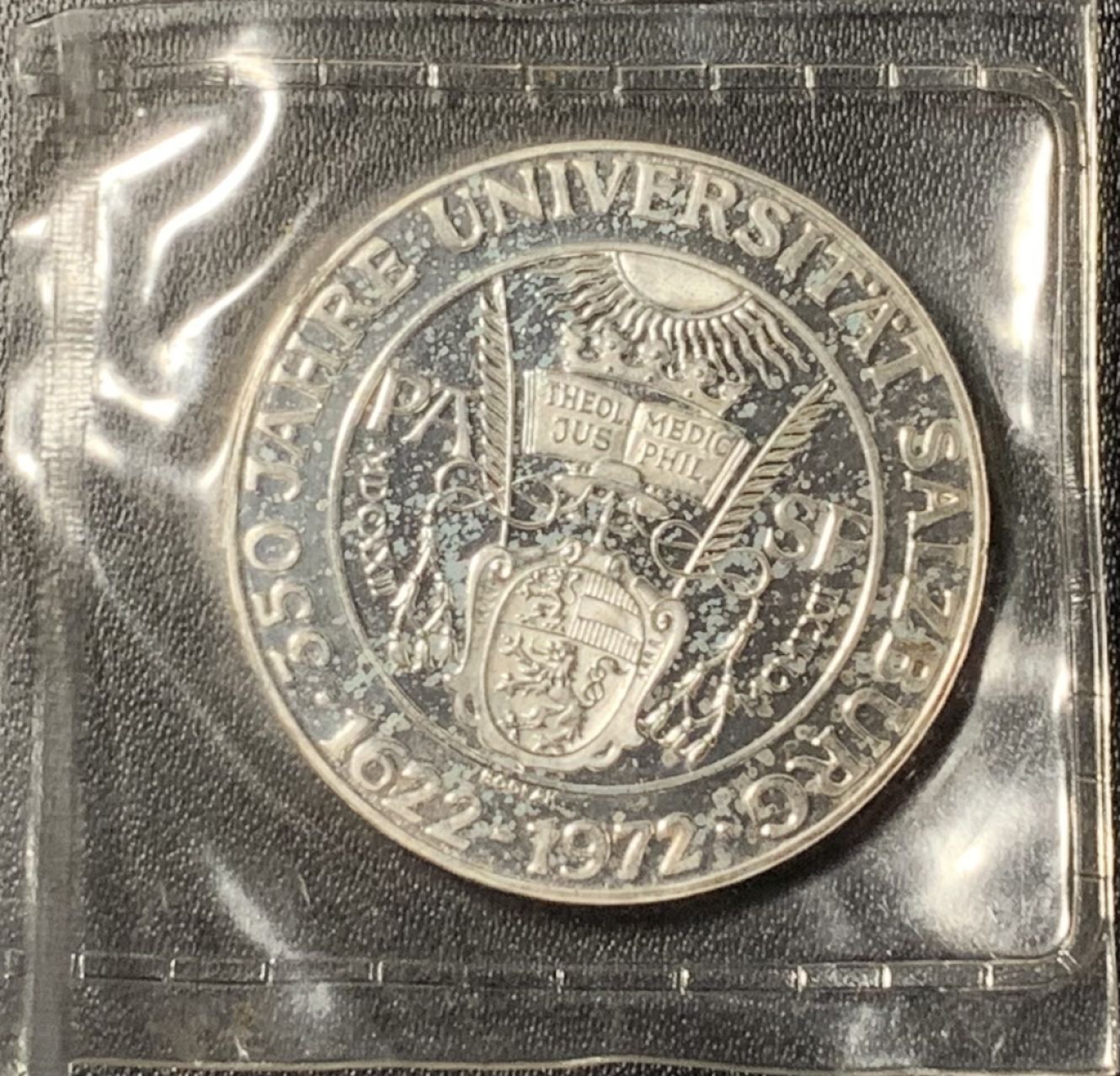 紫瑗钱币——第268期拍卖 奥地利 1972年 农业研究所成立100周年纪念 50先令 20克 0.9银 精制 原封