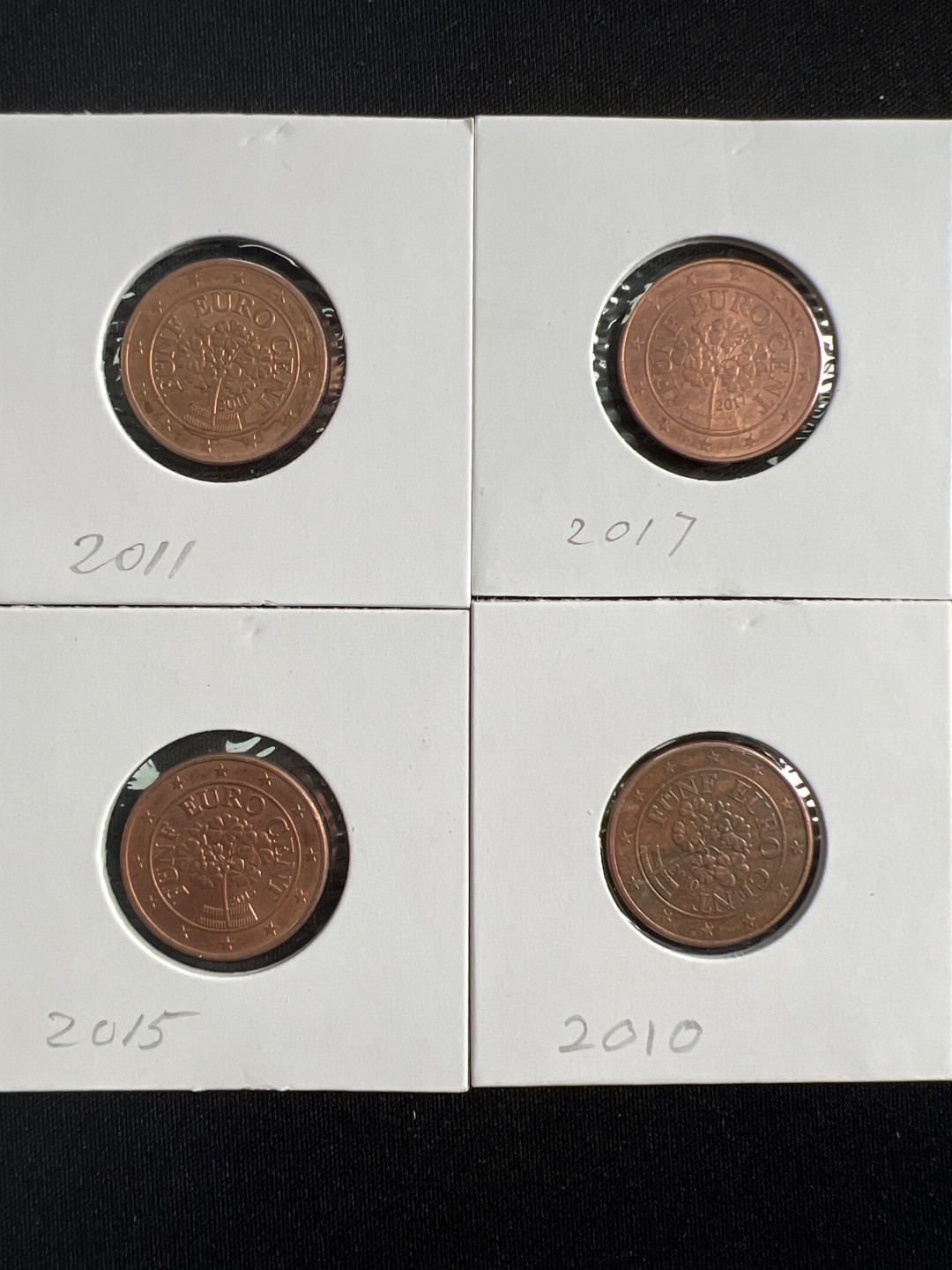 泡泡堂微拍第145幕硬币捡漏可累计专场👿👿，累计满二十元包邮，接受代拍业务 奥地利五分四枚