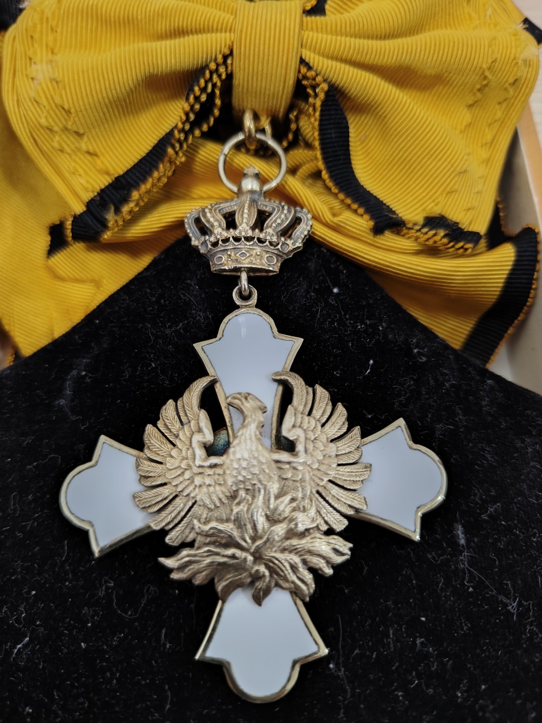 全场0元起拍 第54期 咸鱼国勋章拍卖专场 5月10日（周三）下午6：00开始 希腊王国大十字级凤凰勋章 银制珐琅 王国时期第一版