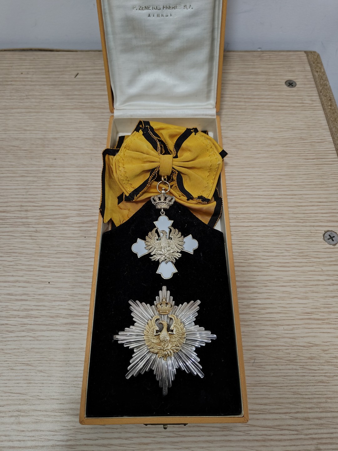 全场0元起拍 第54期 咸鱼国勋章拍卖专场 5月10日（周三）下午6：00开始 希腊王国大十字级凤凰勋章 银制珐琅 王国时期第一版